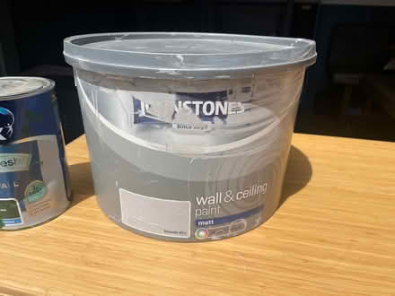 Photo of free 10 litre tub of grey paint (The Rowans Baldock) #1