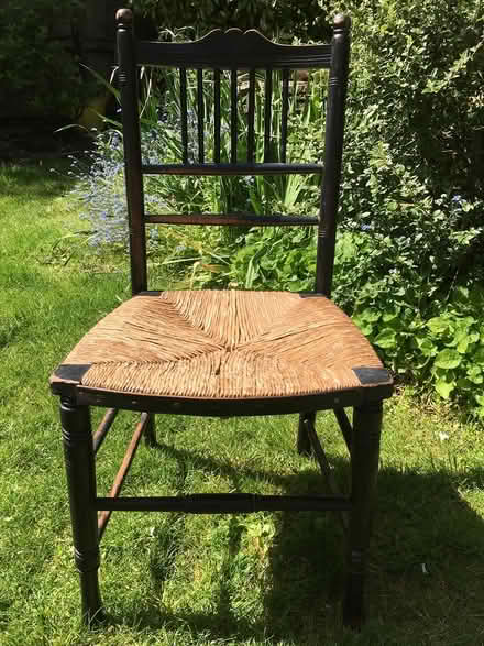 Photo of free 2 chairs with rush seats (BA11) #4