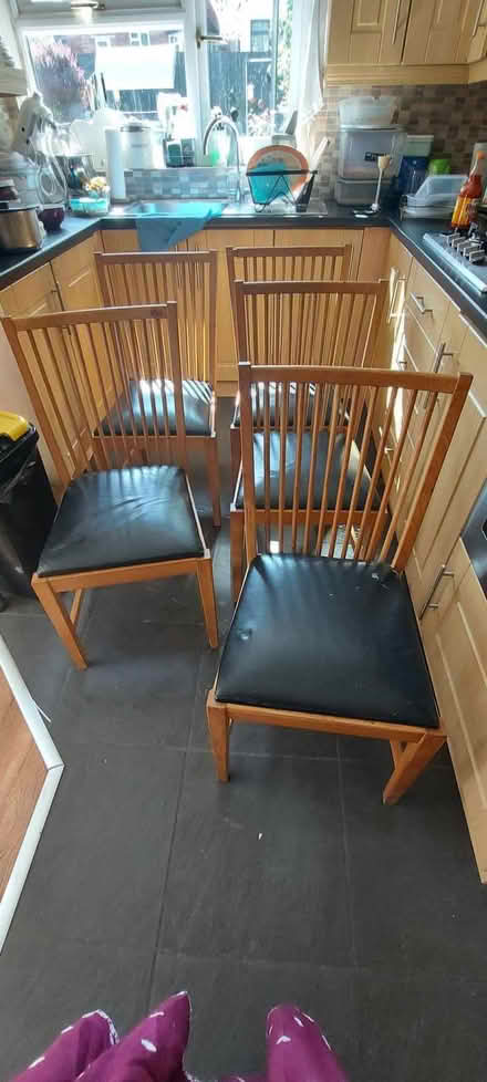 Photo of free 5 dining chairs (Lozells B20) #2