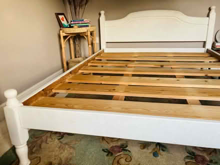 Photo of free Painted Solid Wood Double Bed Frame (Moretonhampstead) #2