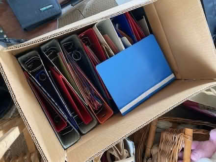 Photo of free Large box of ring binders and document wallets (Buckley CH7) #1