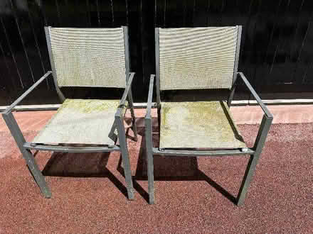 Photo of free 2 x Garden Chairs, Metal Frames (Great Braxted CM8) #1