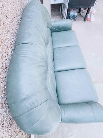 Photo of free Green Leather Sofa (DA2) #2