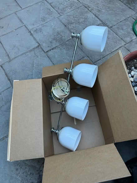 Photo of free Bathroom vanity light (chrome) (Mountain view) #3