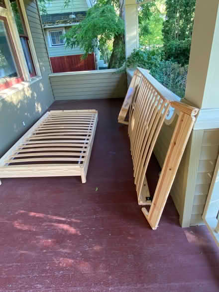 Photo of free IKEA Utacker stackable twin frame (inner N/NE Portland) #1