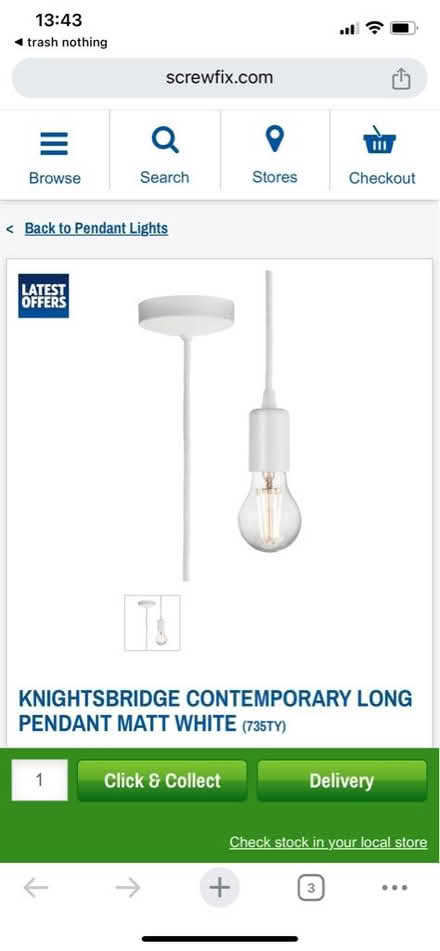 Photo of free 2x E27 pendant light fittings (Battlefield G42) #1