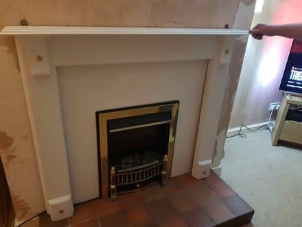 Photo of free White electric fireplace & surround (Exeter, Beacon Heath) #1
