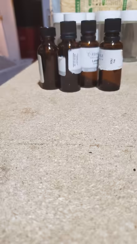 Photo of free assorted small amber glass bottles (Table Mesa) #1