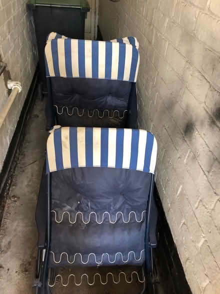Photo of free Two Garden lounger chairs (NG16) #1