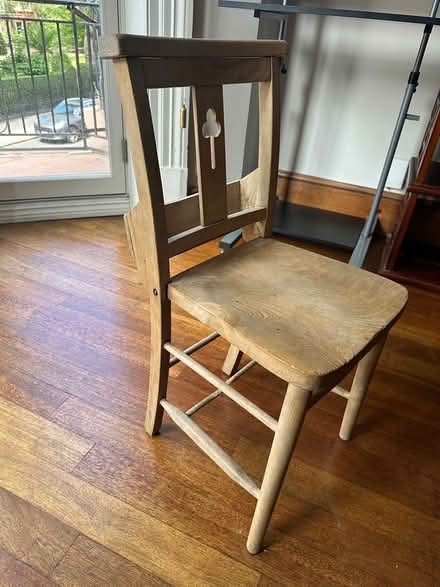 Photo of free Wooden church chairs (SW5 0LA) #2