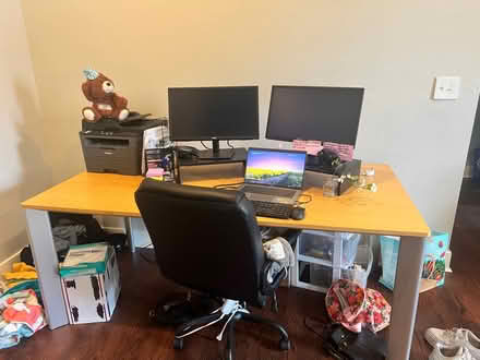 Photo of free Desk and office chair (River north Denver) #1