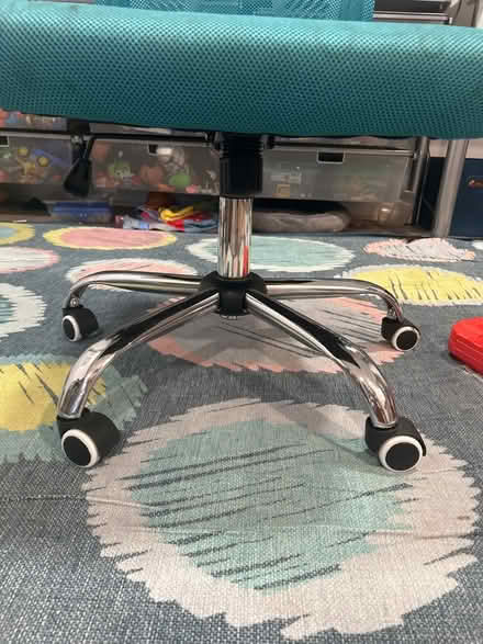 Photo of free Teal fabric chair (Woodfield Rd &Airpark Rd) #4
