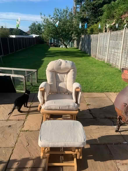 Photo of free rocking nursing chair and stool (SE12) #1