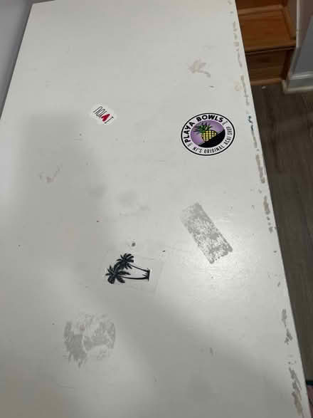Photo of free Small white desk (Woodfield Rd &Airpark Rd) #2