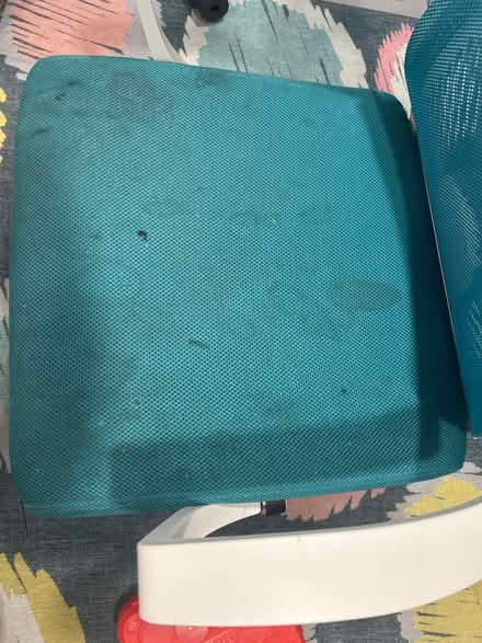 Photo of free Teal fabric chair (Woodfield Rd &Airpark Rd) #2
