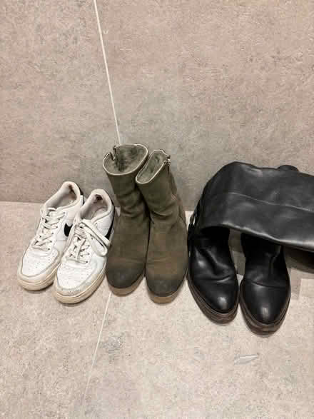Photo of free A shoes and 2 boots, all size 4 (W14) #1