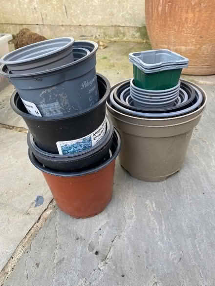 Photo of free Plastic paint pots (Peckham SE15) #1