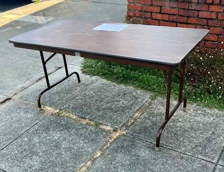 Photo of free 5'L x 29"H x 29"W utility table (Pt Richmond) #1