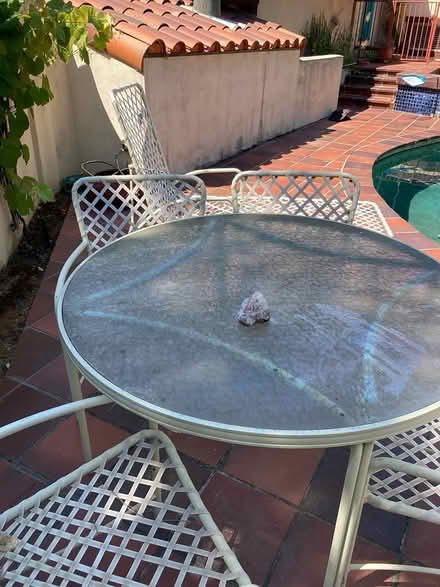 Photo of free Outdoor patio table & chairs (Redwood City) #1
