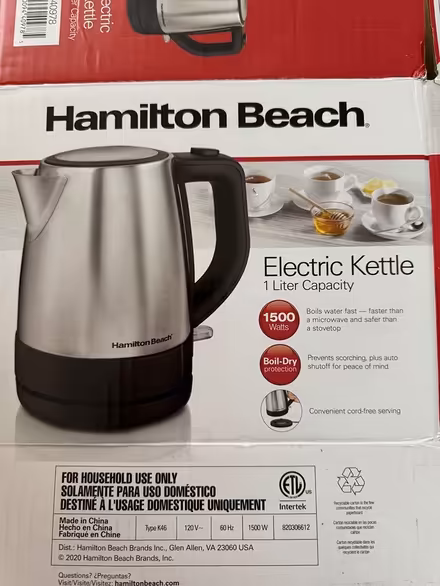 Photo of free Electric kettle (Dunstable, MA) #2