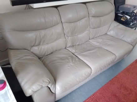 Photo of free Leather sofa (Lower Bevendean BN2) #1