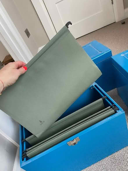 Photo of free 3 metal filing boxes (Holly Lodge Estate N6) #3