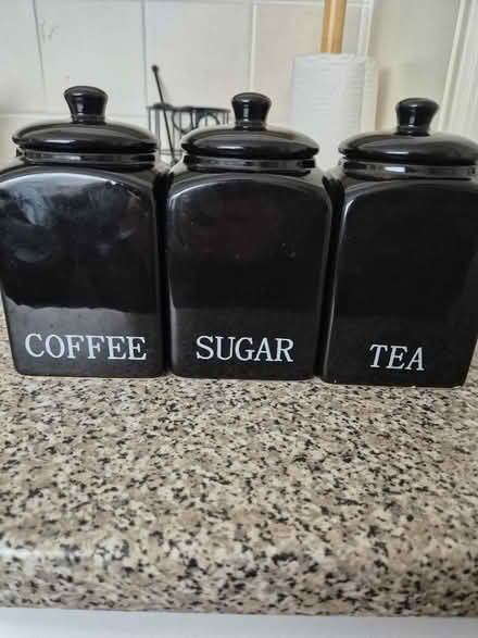 Photo of free tea coffee sugar canisters (Ashington (NE63)) #1