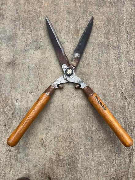 Photo of free Garden Shears with wooden handles (Mill Green AL7)