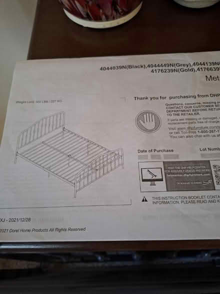 Photo of free Queen bedframe (Browns Mills) #2