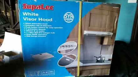 Photo of free White cooker extraction hood (Denton) #1