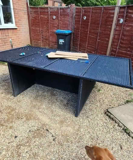 Photo of free Rattan table (Bradwell MK13) #1