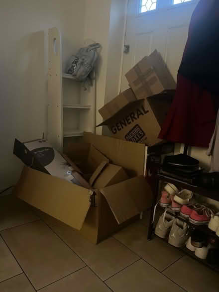 Photo of free Boxes and ladder/shelf (Slade Green DA8) #1