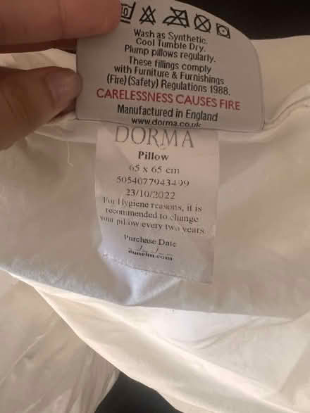 Photo of free 2x large square pillow inserts (Nine Elms SW11) #2