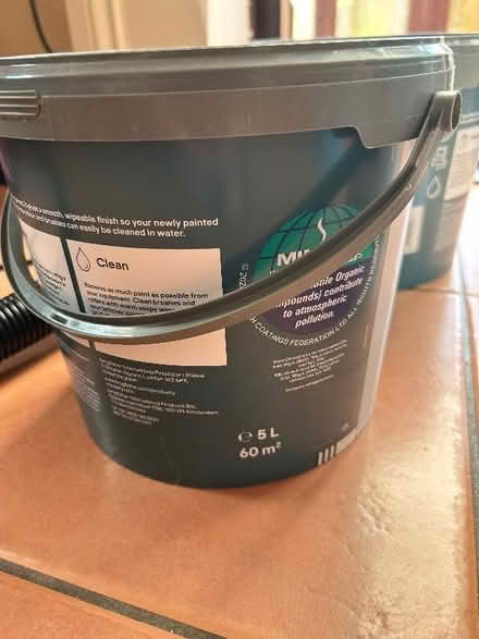 Photo of free B&Q grey paint 5L unopened (Hesketh Bank PR4) #2