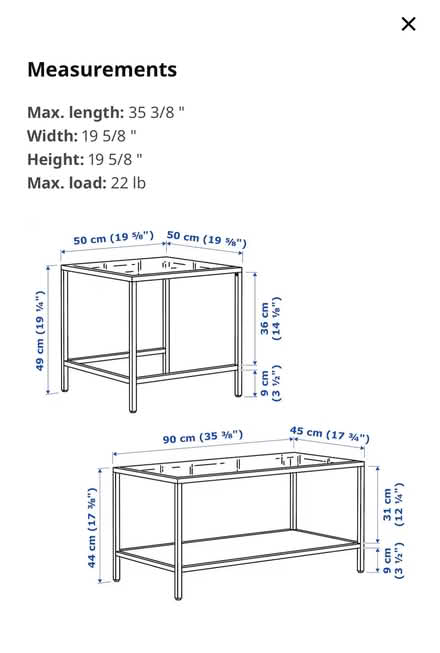 Photo of free Gold and glass ikea coffee tables (NoMa) #3