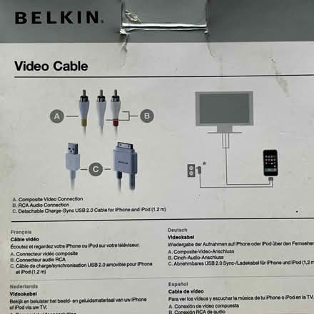 Photo of free 32pin iPhone charge cable, video cable, and stand (Bosham PO18) #2