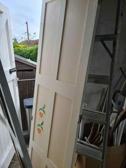 Photo of free Two pairs of painted cupboard doors (EX13) #2