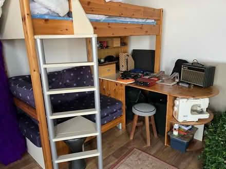 Photo of free Stompa Bunk Bed with pull out desk (Harwich, CO12) #2