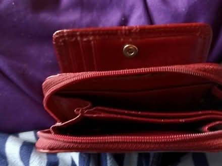 Photo of free Small Red Wallet (White Center) #4