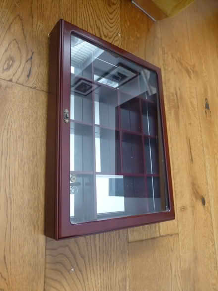 Photo of free Mahogany finish display cabinet with mirror back (Chiswell Green AL2) #3