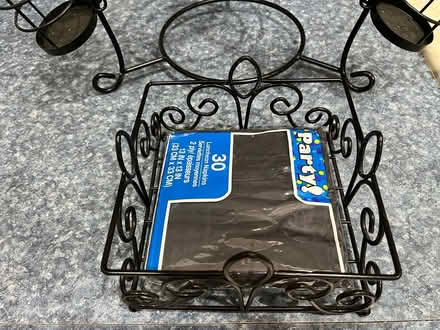Photo of free Black iron serving caddy (Westchase Fl) #4