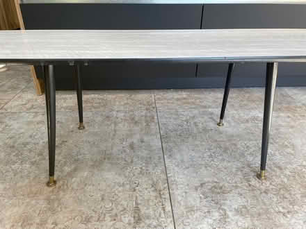 Photo of free Retro Coffee table w/broken leg (Bounds Green) #2
