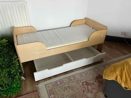 Photo of free Handmade kids bed with mattress (Harwich, CO12) #1