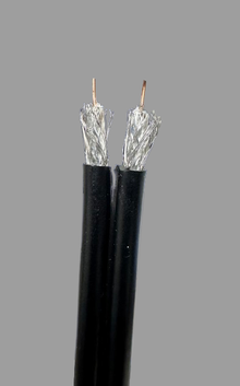 Photo of c. 3m Twin Sat Cable (for Sky Dish) (Boley Park, Lichfield) #1
