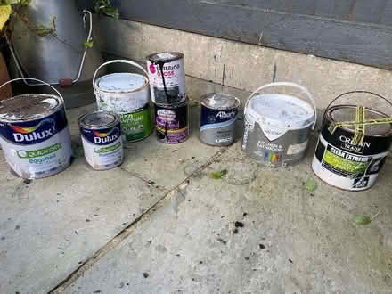 Photo of free Various pots of paint (Peckham SE15) #1