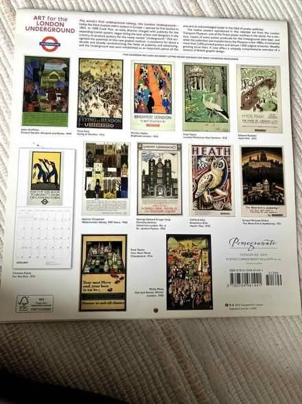 Photo of free Old London Underground poster calendar (Old Town TN34) #2