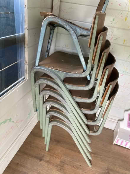 Photo of free Children’s vintage stacking chairs (Caterham on the hill) #1