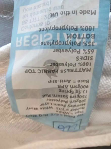 Photo of free Double bed memory foam layer mattress. (Nant yr Aber CF83) #3