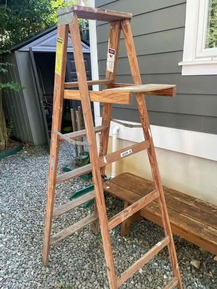 Photo of free 5.5’ Werner Ladder (wood) (Friendship Heights) #2