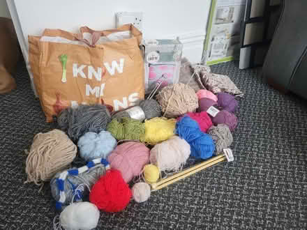 Photo of free Assorted knitting stuff and fabric (Wallasey, CH45) #1